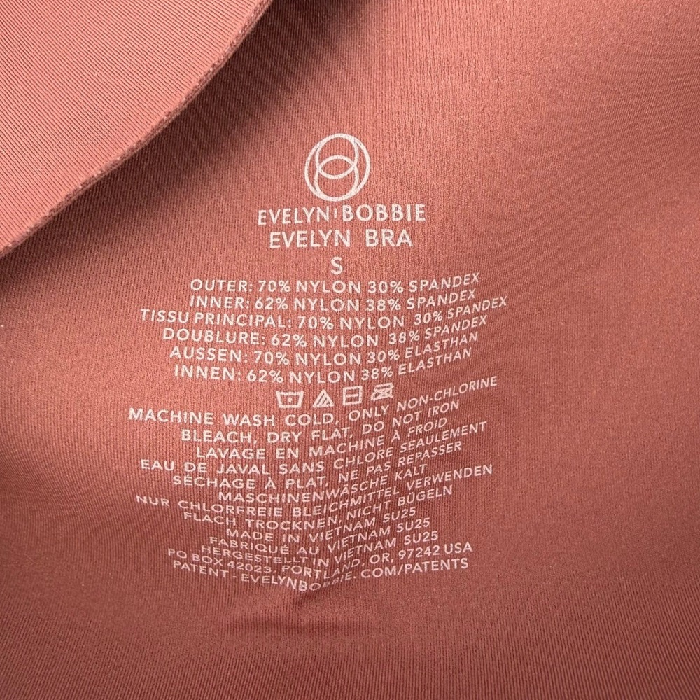 Evelyn Bobbie Evelyn Bra Pink Canyon Rust Seamless Wire-Free Bralette Small NEW - Picture 3 of 4